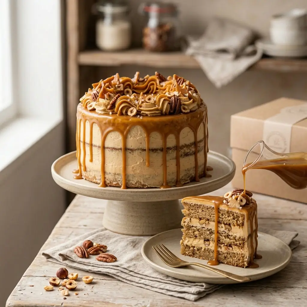 Brown Butter Salted Caramel Sculpted Cake - View 4